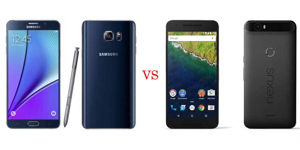 Samsung Galaxy Note 5 versus Nexus 6P 3